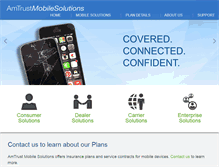 Tablet Screenshot of amtrustmobilesolutions.com